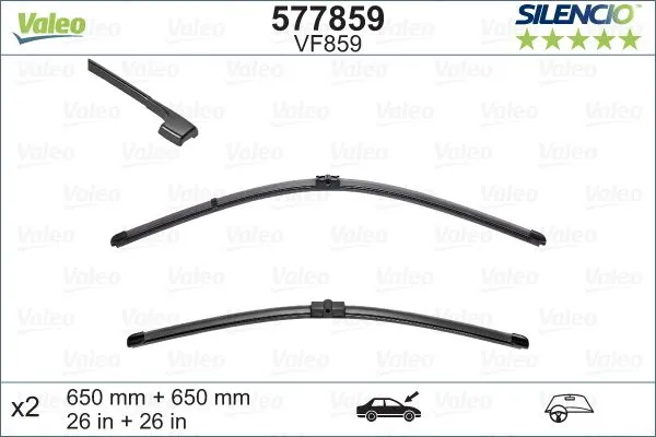 Valeo Silencio Flat VF859 Valeo Silencio Flat VF859